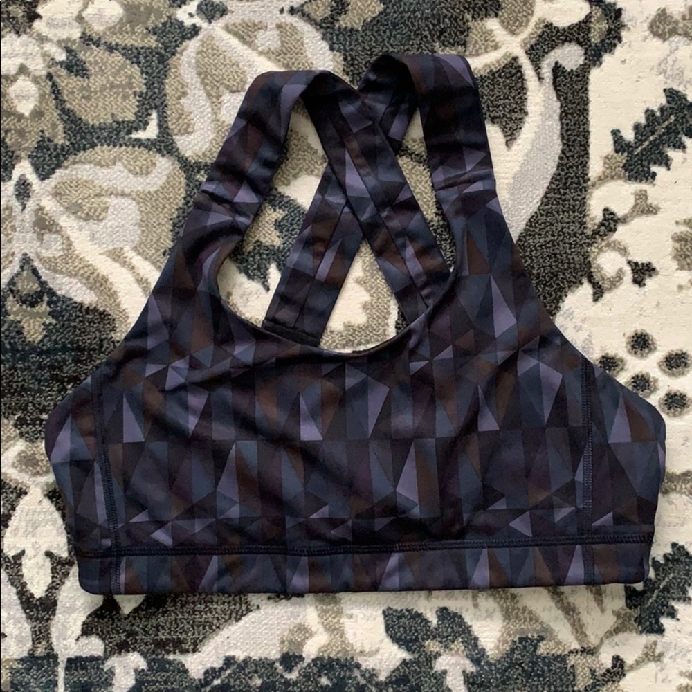 Size 10 Geometric Pattern Lululemon Sports Bra